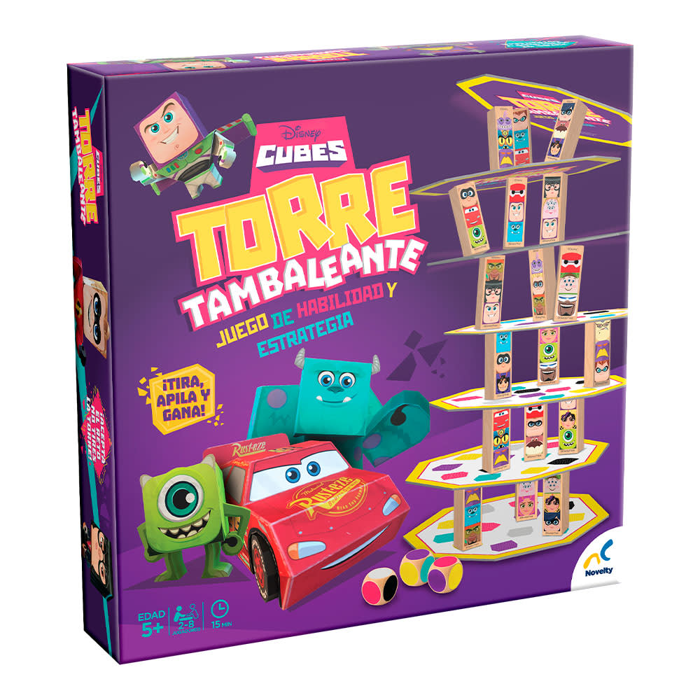 Torre Tambaleante Disney Pixar Juego de Bloques de Madera – vista 2