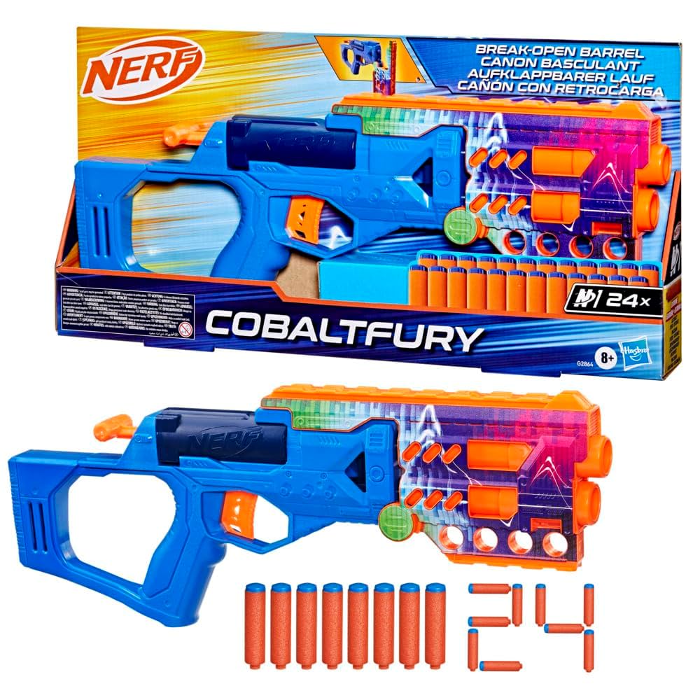 Nerf Serie N Lanzador Cobaltfury Equipo Azul con Carga Abatible – vista 1