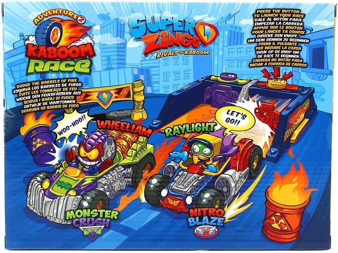 SuperThings Kaboom Race Playset de Carreras con 2 Figuras Exclusivas – vista 1