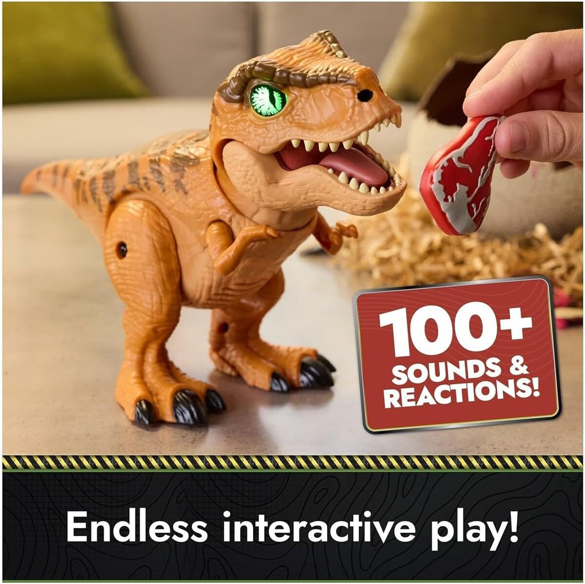 Jurassic World T-Rex Eclosión Dinosaurio Interactivo con Huevo – vista 7
