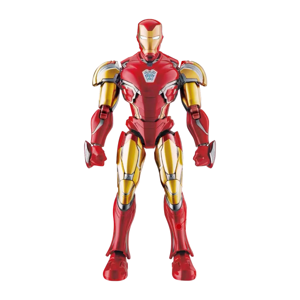 Figura armada de Iron Man Mark LXXXV Blokees de frente, armadura roja y dorada