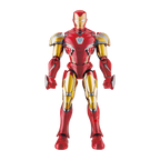 Figura armada de Iron Man Mark LXXXV Blokees de frente, armadura roja y dorada