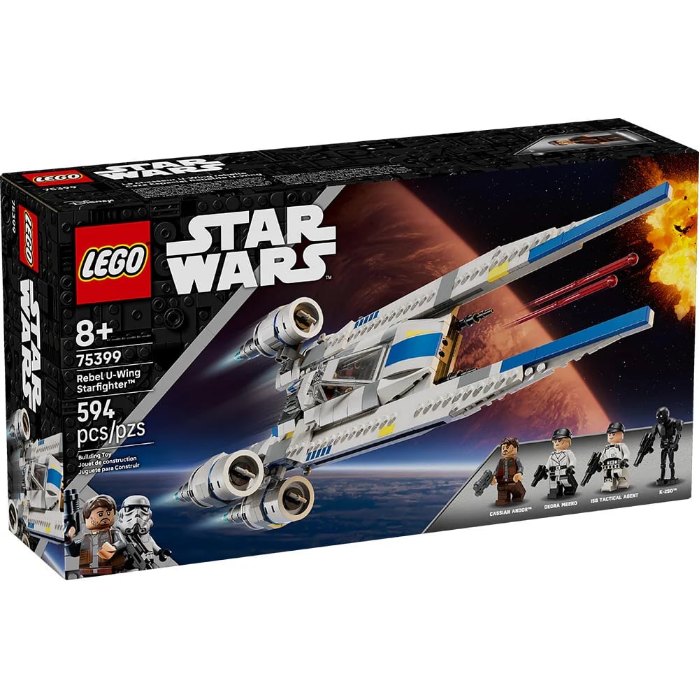 LEGO Star Wars Andor Caza Estelar Rebelde Ala-U para Construir – vista 1
