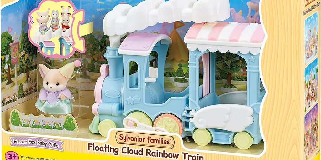 Sylvanian Families Tren Arcoíris de Nube Flotante con Yulie Zorro Fénec – vista 1
