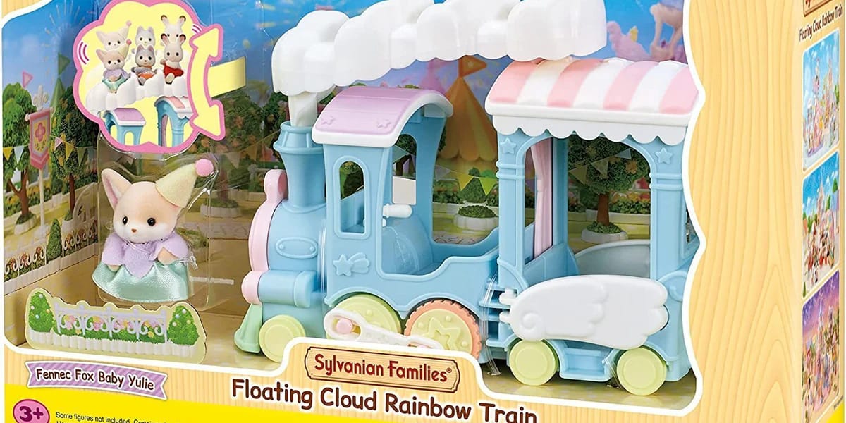 Sylvanian Families Tren Arcoíris de Nube Flotante con Yulie Zorro Fénec – vista 1