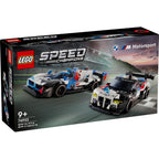 Caja LEGO Speed Champions 76922 con autos BMW M4 GT3 y BMW M Hybrid V8