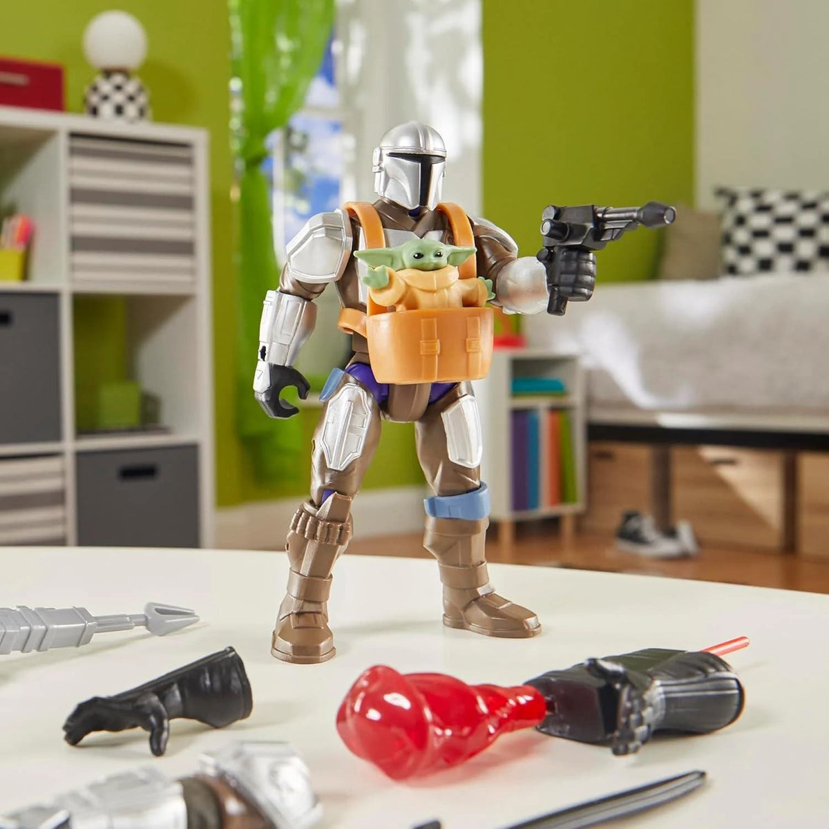 Star Wars MixMashers Mando y Grogu Figura Deluxe – vista 2