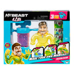 Caja del set MrBeast Lab Creation Station con figura y rellenos