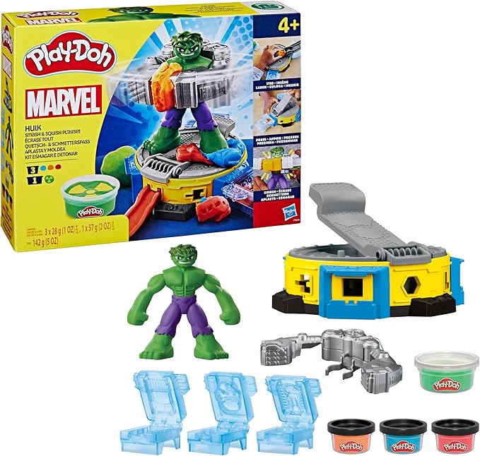 Play-Doh Marvel Hulk Aplasta y Moldea Set con Figura – vista 1