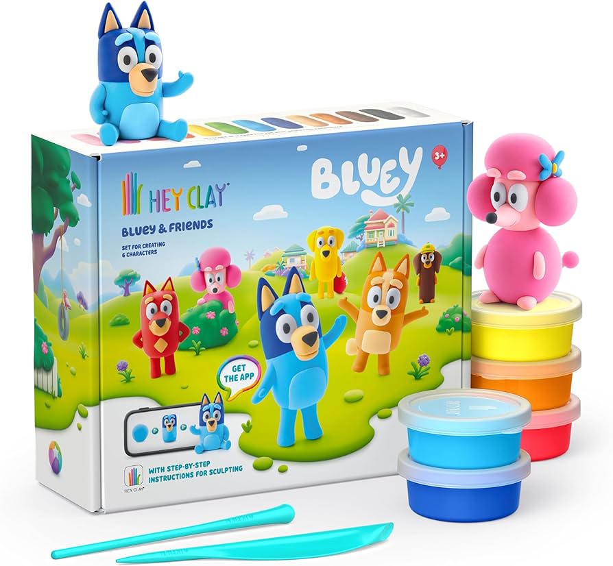 Hey Clay Bluey y sus Amigos Plasticina 15 Colores – Hey Clay