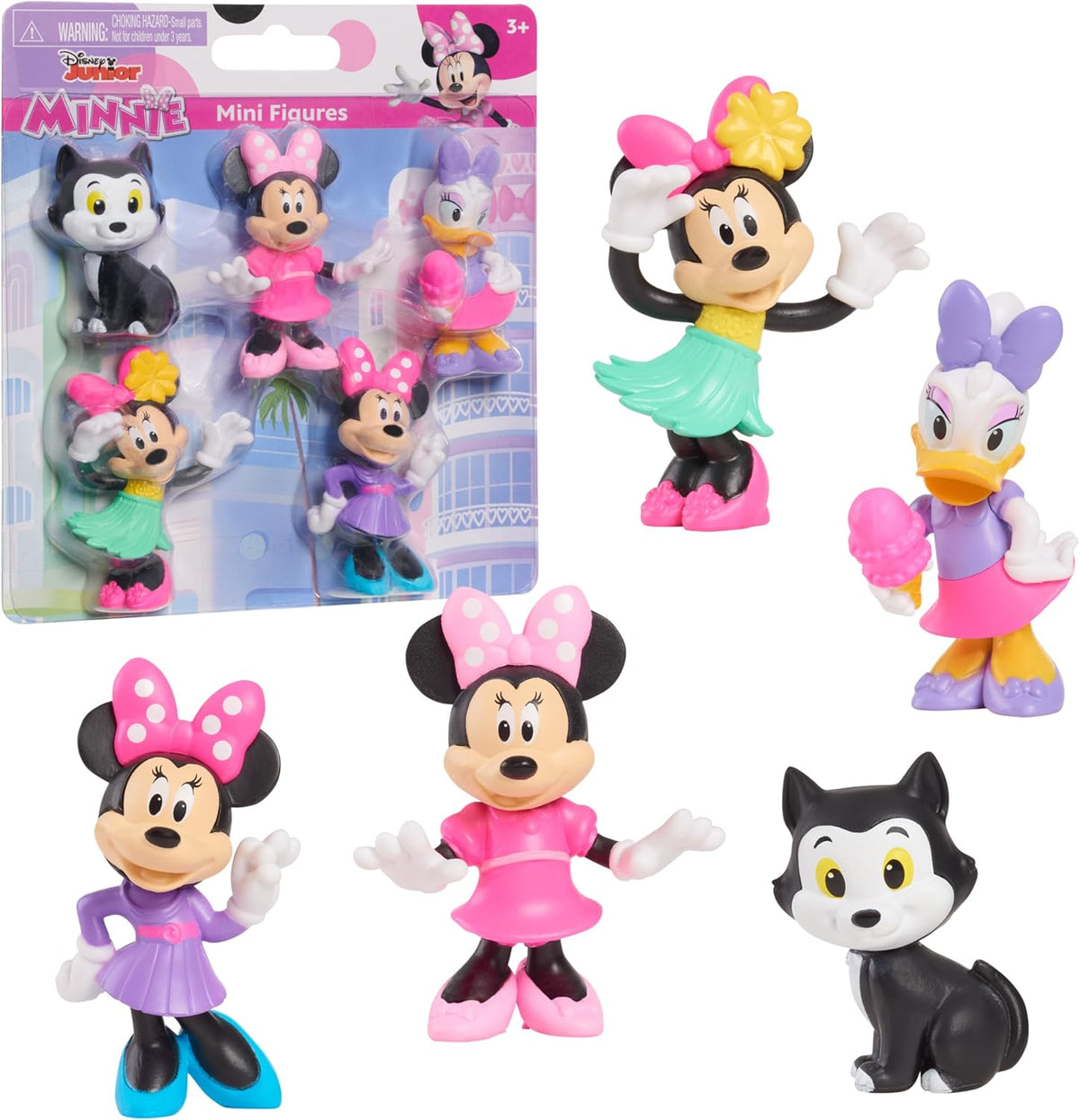 Disney Minnie Mouse Pack de 5 Minifiguras con Daisy y Fígaro – vista 2
