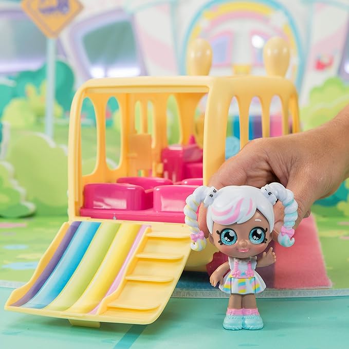 Kindi Kids Minis Autobús Escolar Serie 1 con Minifigura Marsha Mello – vista 1