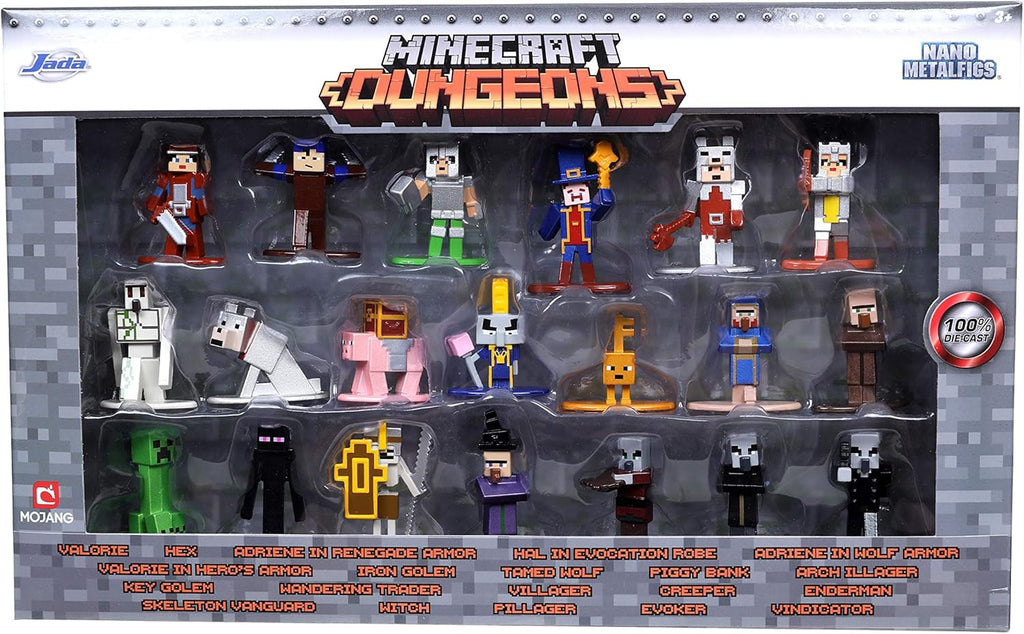 Jada Nano MetalFigs Minecraft Dungeons Set de 20 Figuras – vista 1
