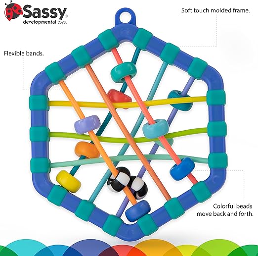Sassy Busy Bands Juguete de Estimulación para Bebé con 6 Bandas – vista 2