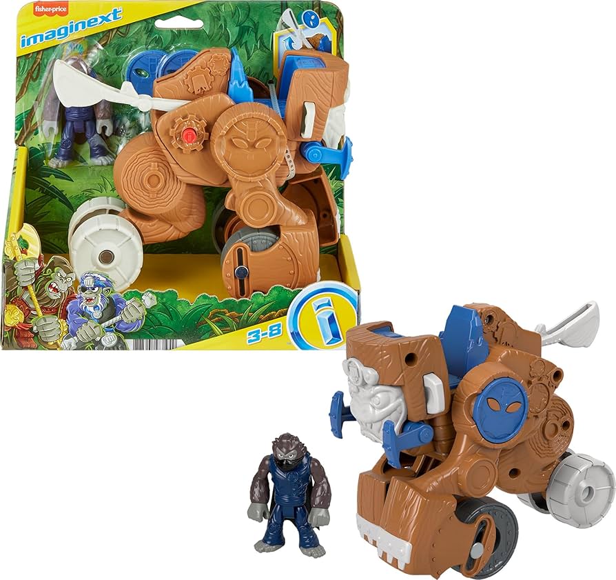 Imaginext Gorilla Monkey Catapulta con Figura de Acción – vista 1