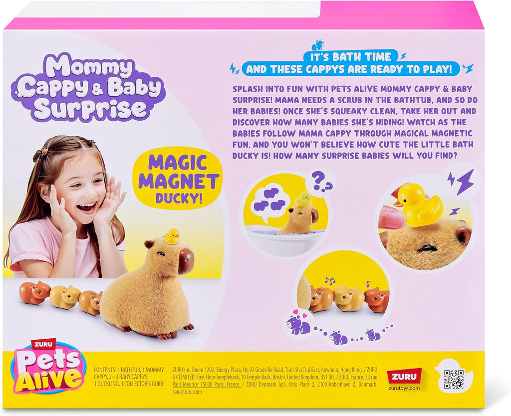 Pets Alive Mamá Capibara con Bebés Sorpresa Interactiva – vista 1