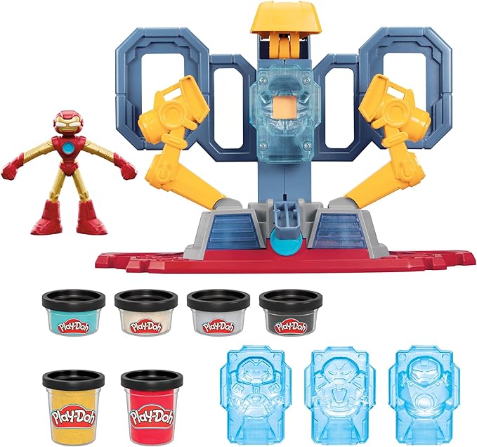 Play-Doh Marvel Iron Man Laboratorio de Armaduras con Figura – vista 4