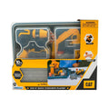 Caja del set CAT Dig N' Build Concrete con vehículos y compuesto gris