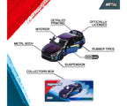 Características del auto Majorette Deluxe: metal, neumáticos de goma, suspensión y caja de colección