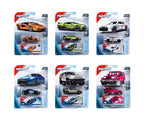 Seis autos Majorette Deluxe Cars en sus empaques de colección