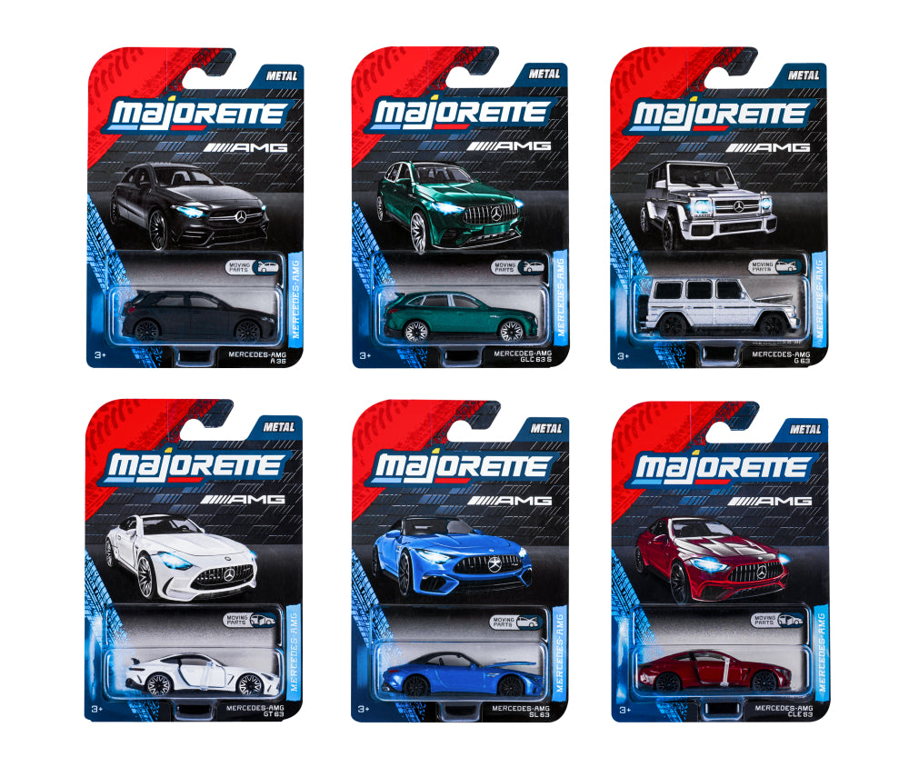 Los 6 blísteres Majorette Mercedes-AMG Premium Cars