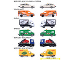 Lineup City Premium con nombres de cada modelo y medida de 7,5 cm