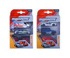 Los dos empaques del set Majorette Rescue de 3 vehículos