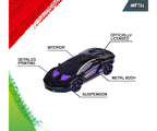 Lamborghini Centenario Neon Racer con interior, suspensión y carrocería de metal