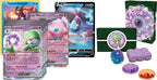 Contenido del League Battle Deck Gardevoir ex: cartas, caja para mazo, dados y marcadores
