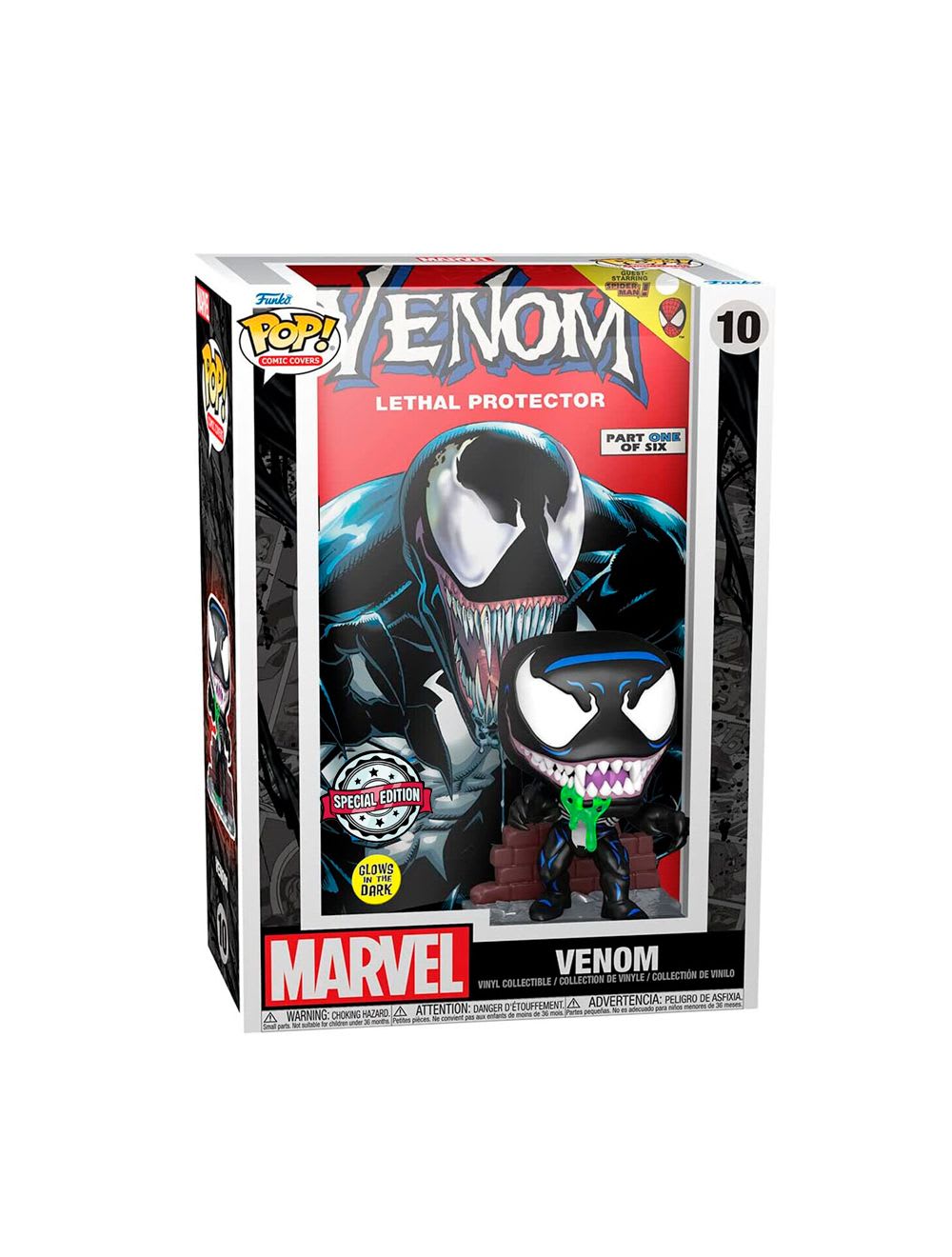Funko Pop! Comic Covers Marvel Venom Brilla en la Oscuridad #10 – vista 2