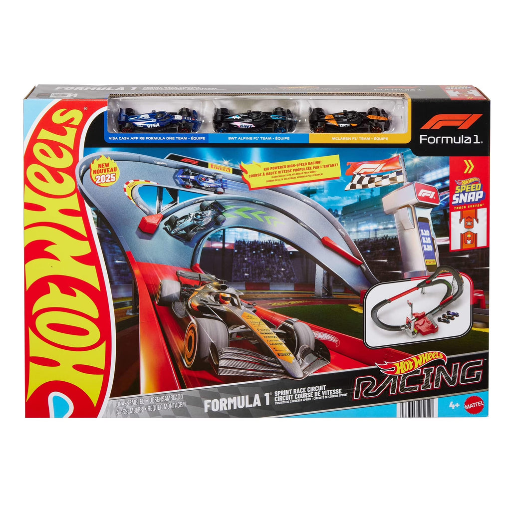 Hot Wheels Racing Pista Carrera Sprint Fórmula 1 con 3 Autos – vista 2
