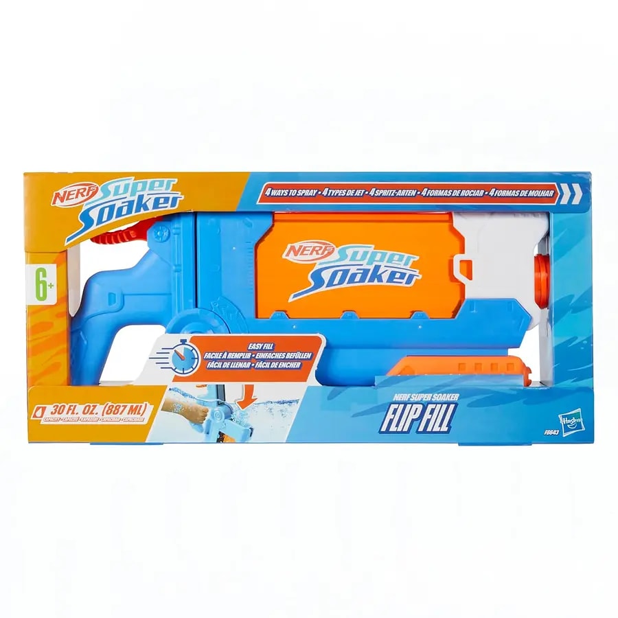 Nerf Super Soaker Flip Fill Lanzador de Agua 4 Chorros – vista 1
