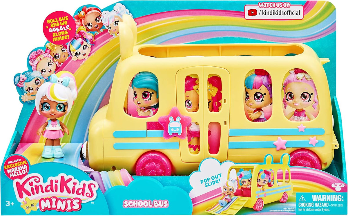 Kindi Kids Minis Autobús Escolar Serie 1 con Minifigura Marsha Mello – vista 2