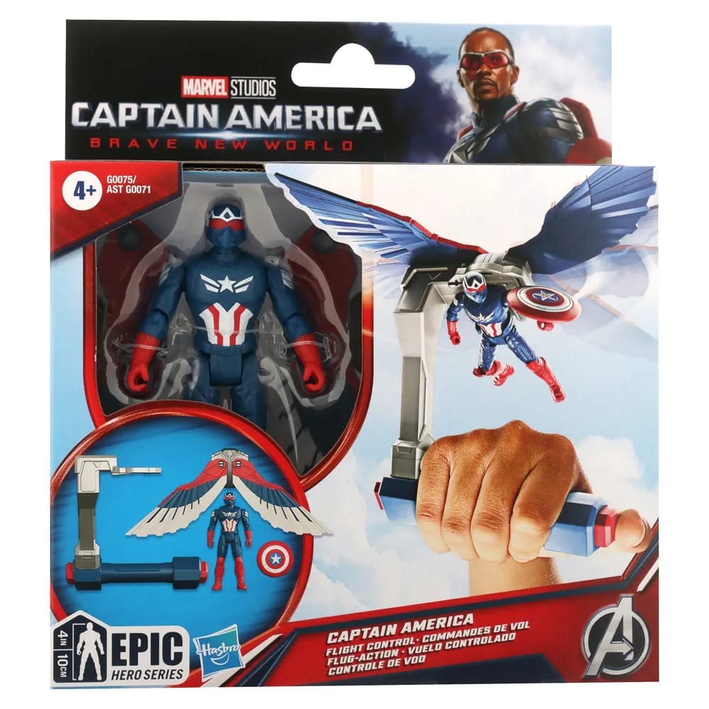 Marvel Epic Hero Capitán América Vuelo Controlado Figura Surtida – vista 3