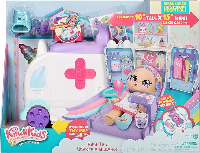 Kindi Kids Serie 3 Ambulancia de Unicornio Set de Juego – vista 4
