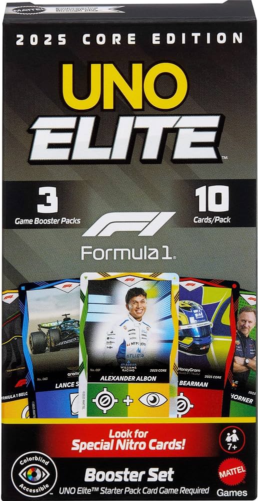 UNO Elite Formula 1 Sobres de Refuerzo con Cartas de Acción – vista 1