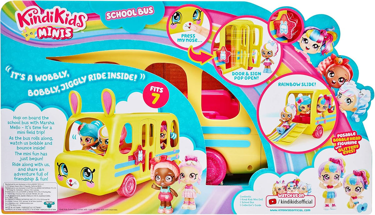 Kindi Kids Minis Autobús Escolar Serie 1 con Minifigura Marsha Mello – vista 3