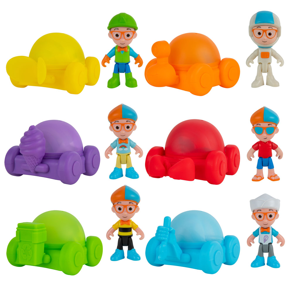 Blippi Mystery BlippiMobiles Figura Sorpresa con Vehículo – vista 2