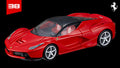 Auto Tomica Premium 38 LaFerrari rojo con techo negro, vista frontal en diagonal