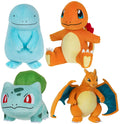 Surtido de peluches Pokémon de 30 cm: Quagsire, Charmander, Bulbasaur y Charizard