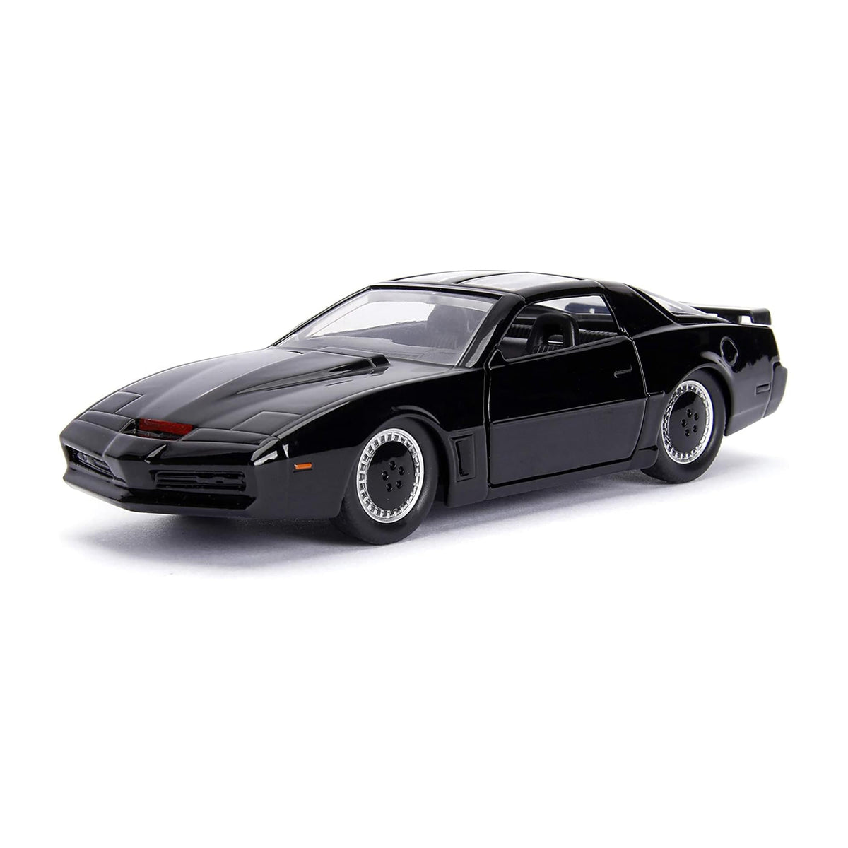 Auto K.I.T.T. Pontiac Firebird 1982 negro escala 1:32 vista frontal