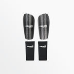 Par de canilleras Capelli Sport Fusion Lite II negras con sus manguitos elásticos