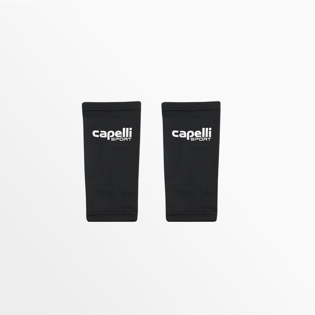 Par de manguitos elásticos negros con logo Capelli Sport
