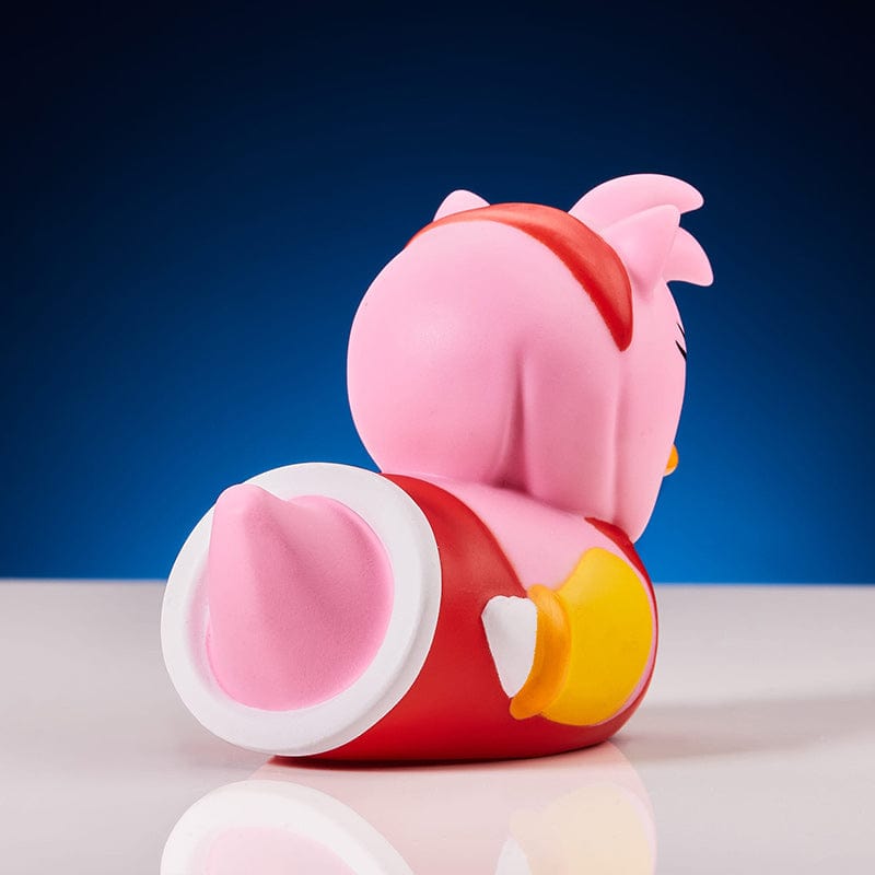 Vista trasera del pato Amy Rose