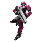 Elita-1 Blokees sosteniendo su arma en pose de ataque