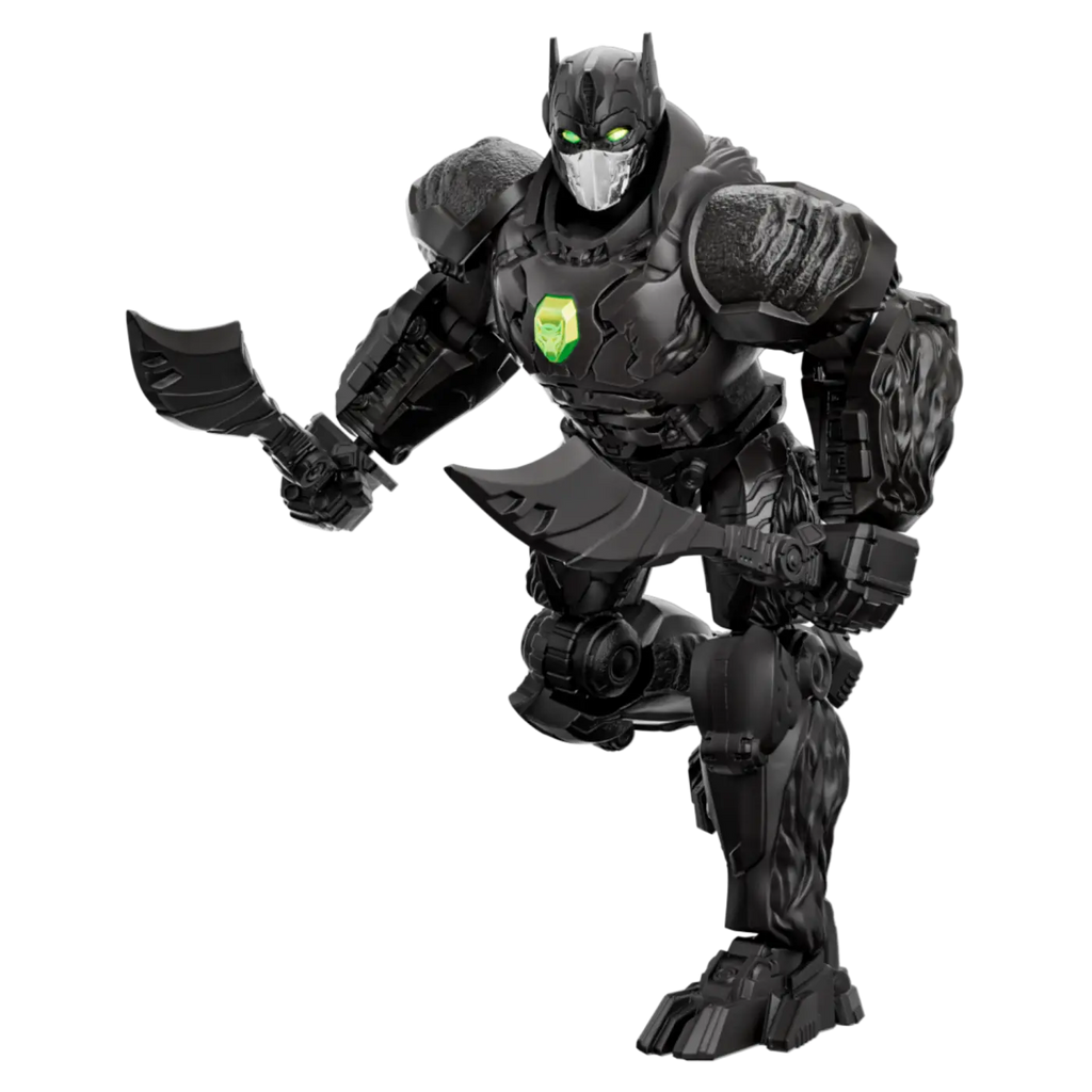 Optimus Primal Robot de Blokees armado, en pose con su espada
