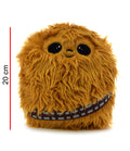 Peluche Chewbacca cute redondo de 20 cm con pelaje café y bandolera