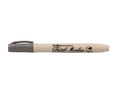 Plumón Artline Supreme Brush Marker con tapa gris y cuerpo color crema