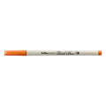 Plumón Artline Supreme Brush Pen color naranjo oscuro, cuerpo crema con tapa y punta pincel naranja