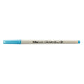 Plumón Artline Supreme Brush Pen color turquesa claro (pastel), cuerpo crema con tapa y punta pincel turquesa